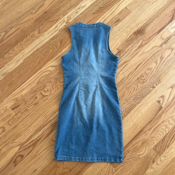 Guess y2k sultry bodycon denim dress cute denim dress - Picture 3 of 7